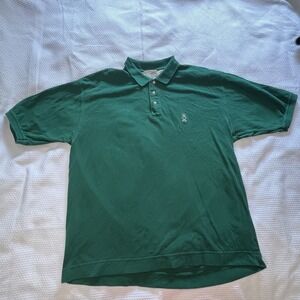 Vintage Bugle Boy Shirt Mens‎ Size XXL Green Polo Short Sleeve Adult